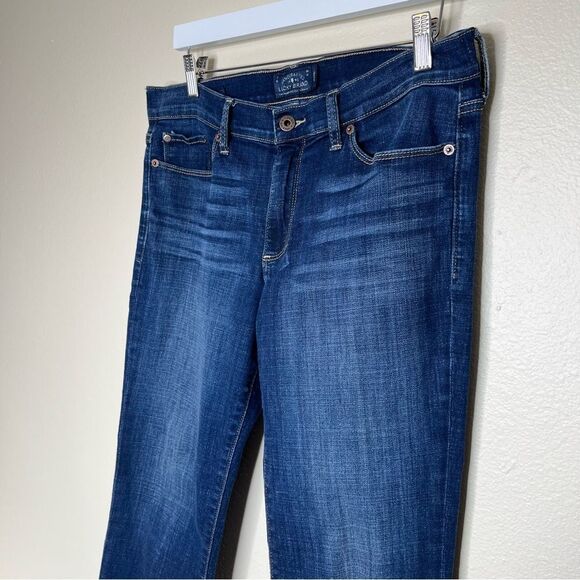 Lucky Brand Sweet Crop Blue Denim Medium Wash Jeans Classic 5 Pocket Women 10/30 - Picture 4 of 13